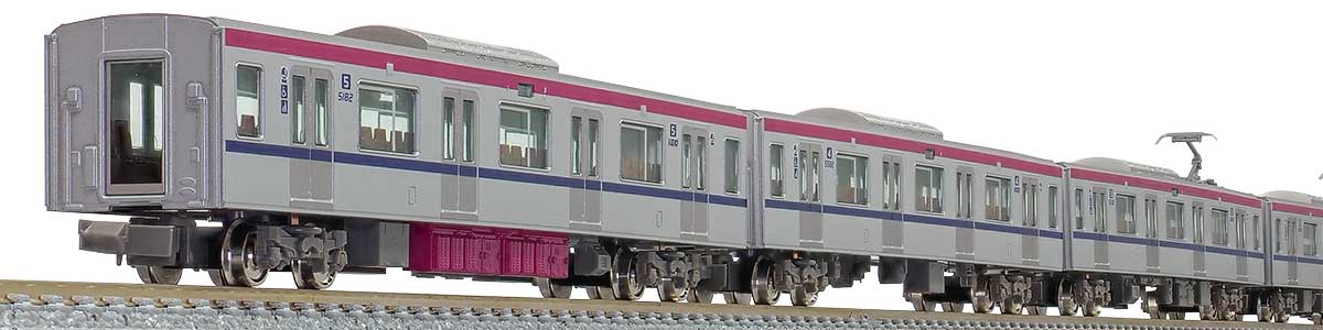 30797＞京王5000系（ロングシート）増結用中間車4両セット（動力無し