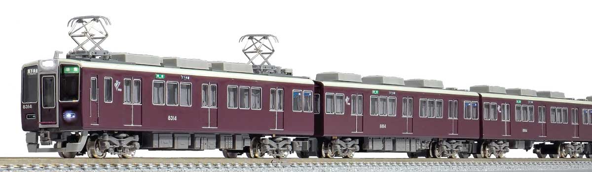 31521 GREEN MAX 阪急京都線8300系(2次車)8両セット車体にクリア塗装してます