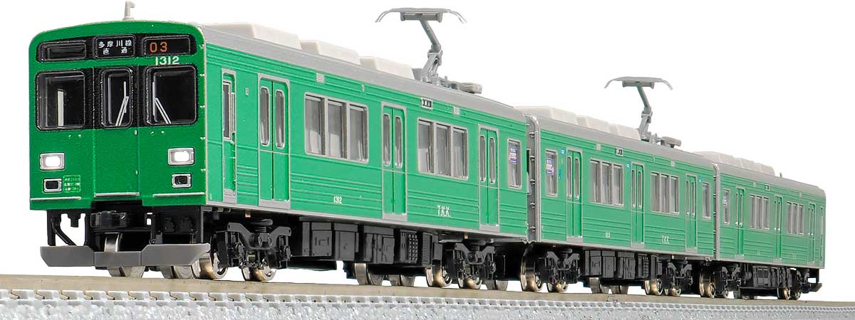 50763＞東急電鉄1000系（緑の電車）3両編成セット（動力付き）｜N 