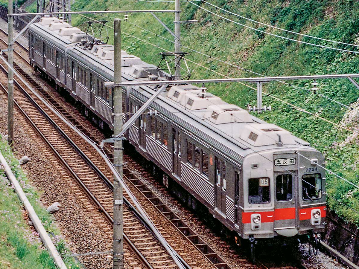 ＜50797＞東急電鉄7200系（池上線・冷房車・赤帯）