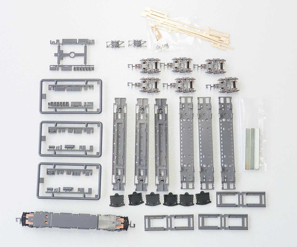 ＜7516＞床下台車セット 1000形 基本4両用A（動力付き）