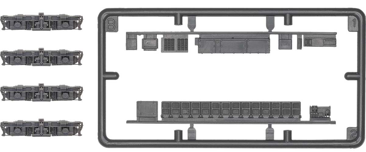 ＜8531＞動力台車枠・床下機器セット A-42（KD39＋BM）