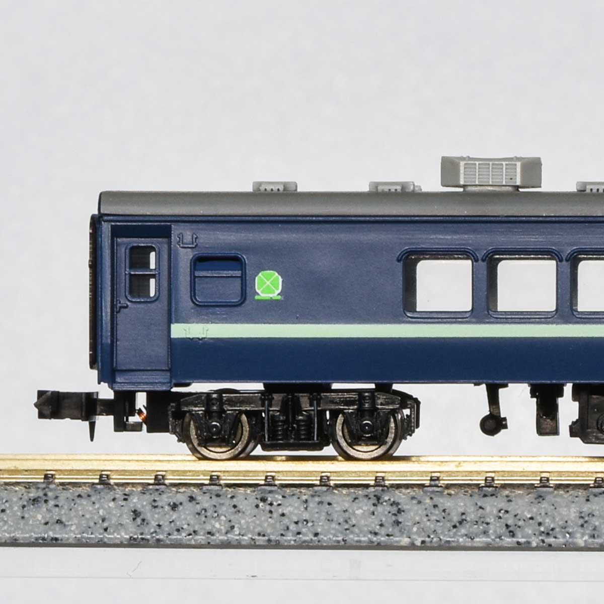 11059＞着色済み オロ11形（青色・淡緑帯付き）｜エコノミーキット｜Nゲージ鉄道模型のグリーンマックス
