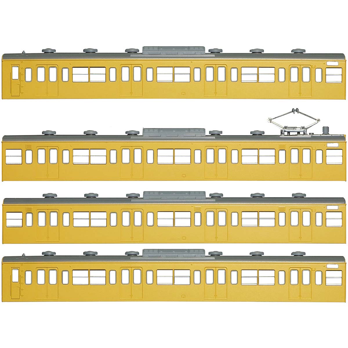 18013＞国鉄（JR）103系＜低運・非ユニット窓・冷改車・カナリア 