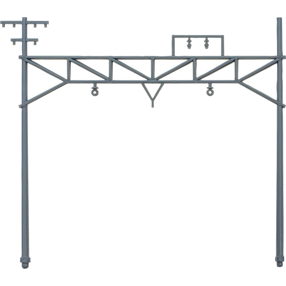 2556＞着色済み 複線架線柱（ダークグレー）｜着色済みストラクチャー