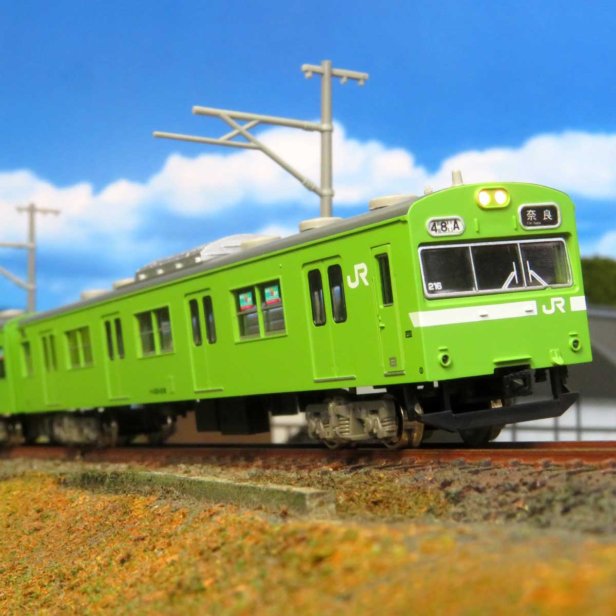 JR奈良線103系関西形ウグイス高運転台車組立済 - 鉄道模型
