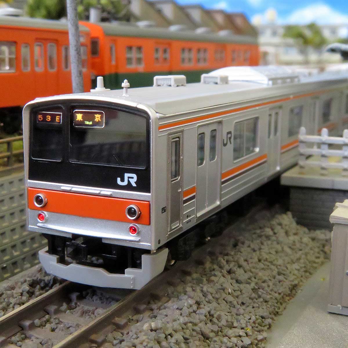 205系 武蔵野線 側面方向幕 レプリカ - 鉄道