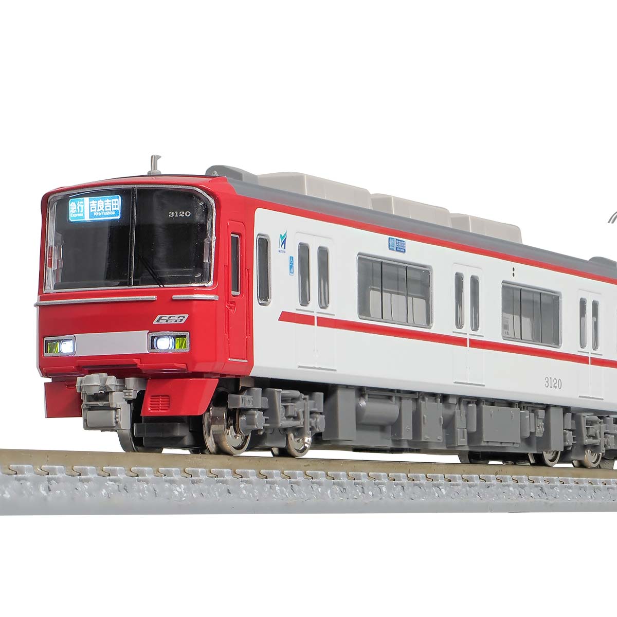 ＜31940＞名鉄3100系3次車（新塗装・3120編成）基本2両編成セット（動力付き）｜グリーンマックス