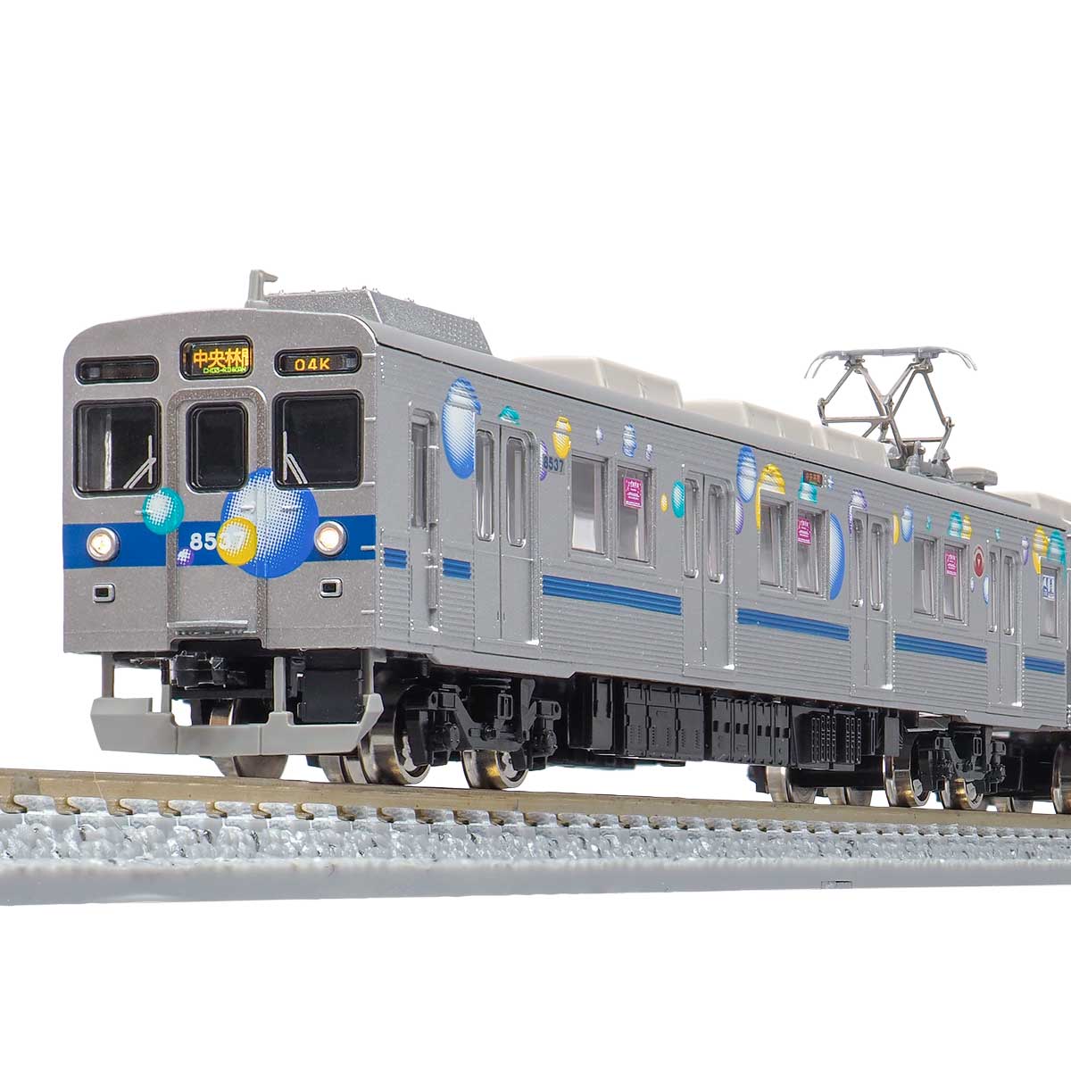 ＜50071＞東急電鉄8500系（シャボン玉・行先表示点灯）基本4両編成セット（動力付き）｜Nゲージ車両（完成品モデル）｜Nゲージ鉄道模型のグリーンマックス